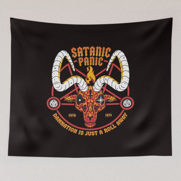 Item preview, Satanic Panic Damnation Roll Away Goat Pentagram designed and sold by Ahkamnash.