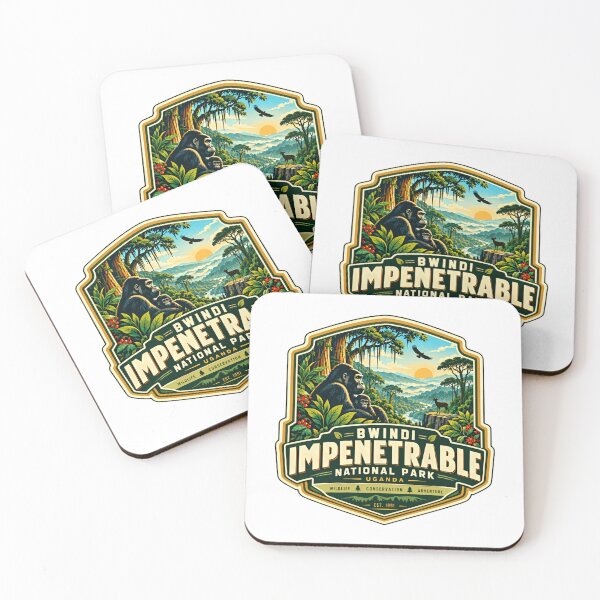 Item preview, Bwindi Impenetrable National Park Uganda Wildlife Conservation Adventure Est. 1991 Gorilla Trekking Traveler Souvenir designed and sold by kristyparkStar3.