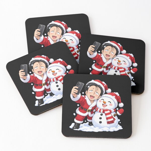 Item preview, Sasaki Smoking Behind the Supermarket with You Christmas Snowman Selfie designed and sold by mildaclairmo.