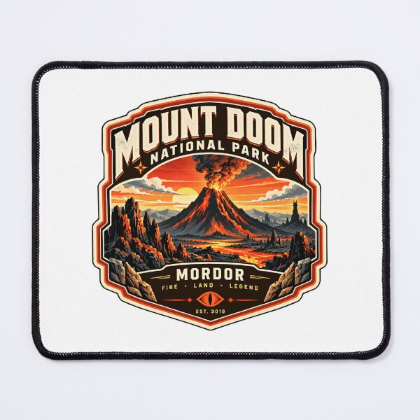 Item preview, Mount Doom National Park Mordor Lord Of The Rings Fantasy Fan Gift designed and sold by kristyparkStar3.