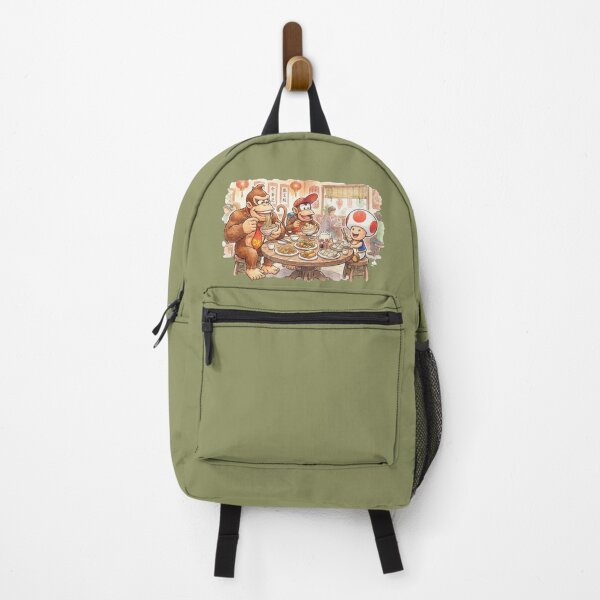 Item preview, Diddy Kong, (Donkey Kong) and toad eating in a chinese restaurant. designed and sold by gorillazone_co.