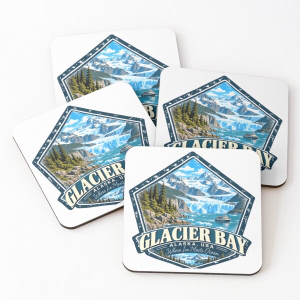 Item preview, Glacier Bay Alaska USA Where Ice Meets Ocean Travel Vacation Souvenir designed and sold by NightGlyph.