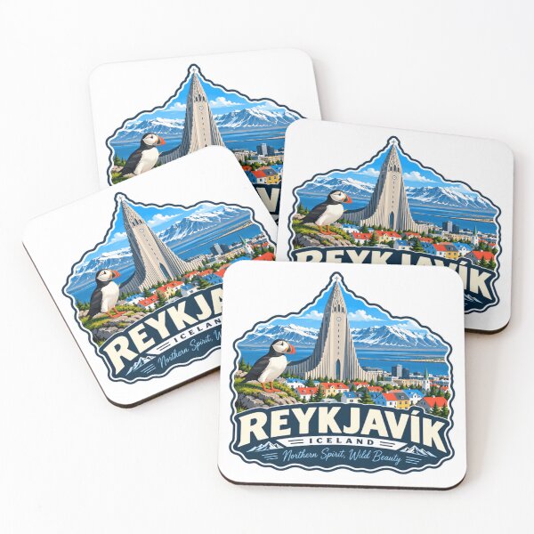 Item preview, Reykjavik Iceland Hallgrimskirkja Puffin Travel Souvenir Northern Spirit, Wild Beauty designed and sold by NeedForParks.