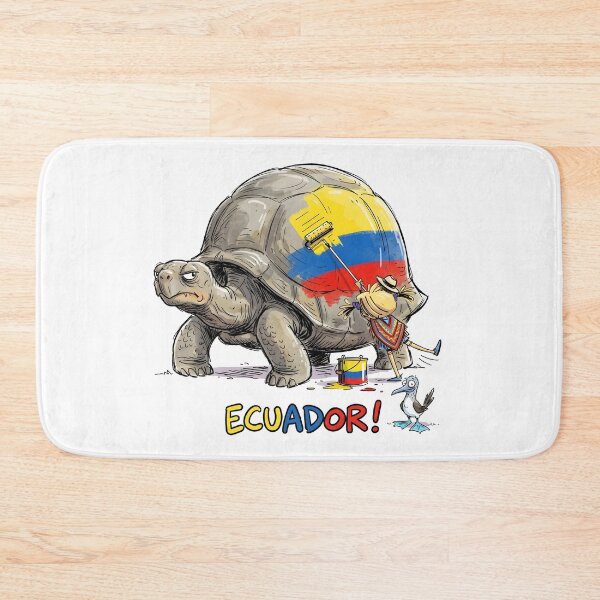 Item preview, Galapagos Giant Tortoise Ecuador Flag designed and sold by EdwinkOne.