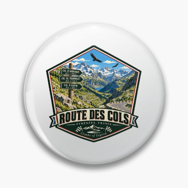 Item preview, Route Des Cols Pyrenees France Cycling Climbs Of Legend designed and sold by JonesFlora2025.