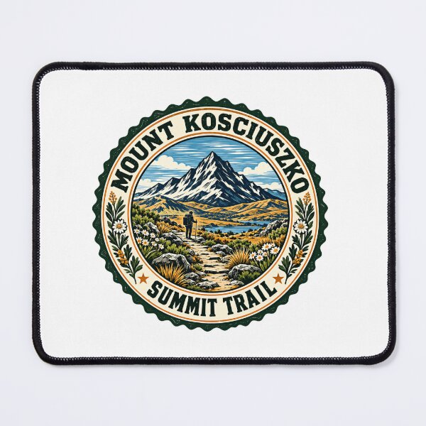 Item preview, Mount Kosciuszko Summit Trail Hiker Mountaineer Australia designed and sold by Simsimah26Parks.