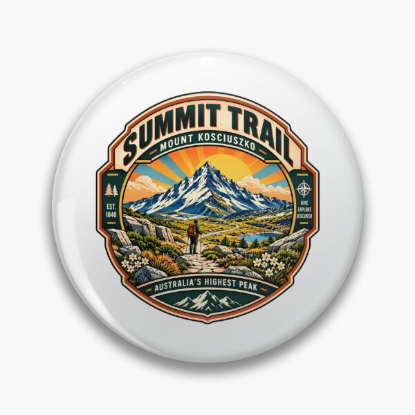 Item preview, Summit Trail Mount Kosciuszko Australia's Highest Peak Hiking Mountaineer Explorer designed and sold by kristyparkStar3.