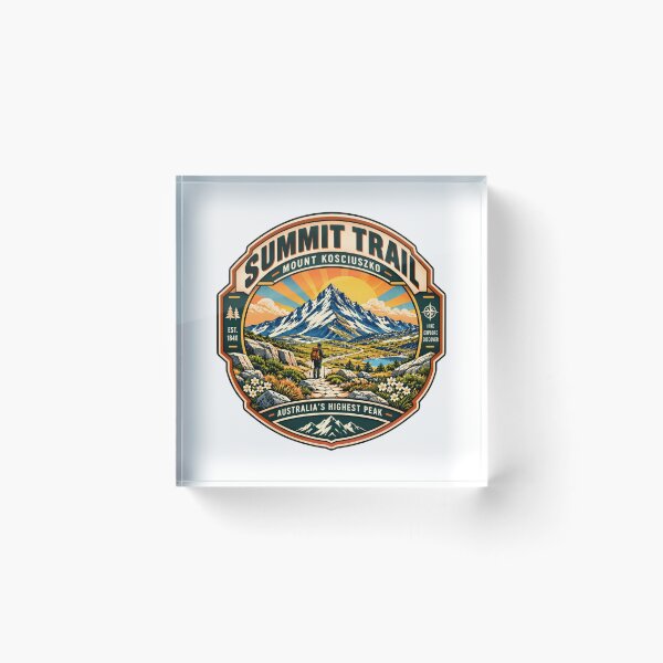 Item preview, Summit Trail Mount Kosciuszko Australia's Highest Peak Hiking Mountaineer Explorer designed and sold by kristyparkStar3.