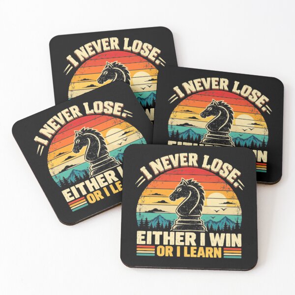 Item preview, I Never Lose Either I Win Or I Learn Chess Player designed and sold by SkeletonsDanger.