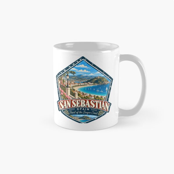 Item preview, San Sebastian Spain Pearl Of The Basque Coast Travel Souvenir Vacation designed and sold by NightGlyph.