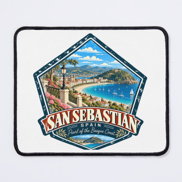 Item preview, San Sebastian Spain Pearl Of The Basque Coast Travel Souvenir Vacation designed and sold by NightGlyph.