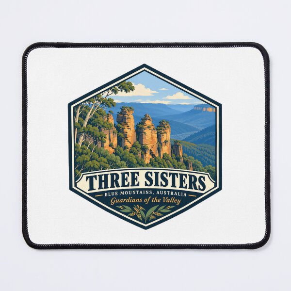 Item preview, Three Sisters Blue Mountains Australia Guardians Of The Valley Travel Souvenir designed and sold by NeedForParks.