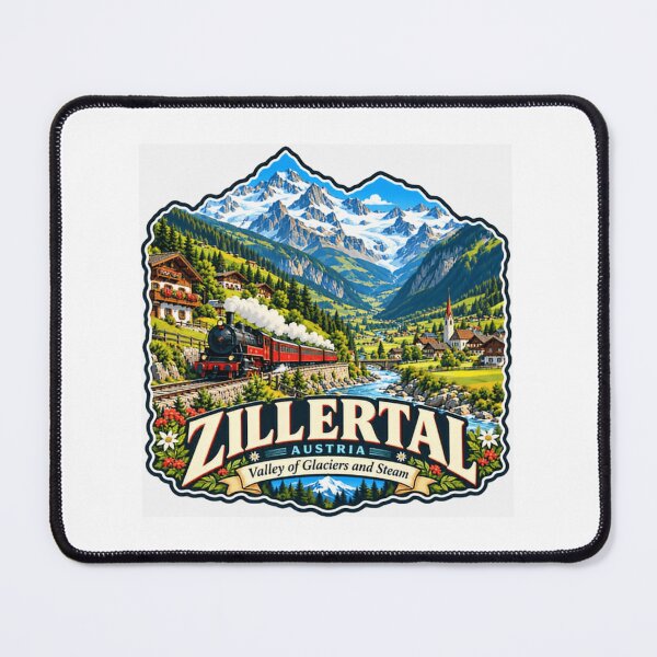 Item preview, Zillertal Austria Valley Of Glaciers And Steam Travel Souvenir Tourist Mountain Vacation designed and sold by JonesFlora2025.