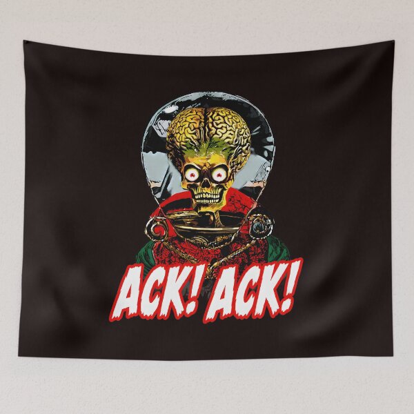 Item preview, Ack Ack Martian Retro Sci-Fi Pop Art designed and sold by Mawntsni.