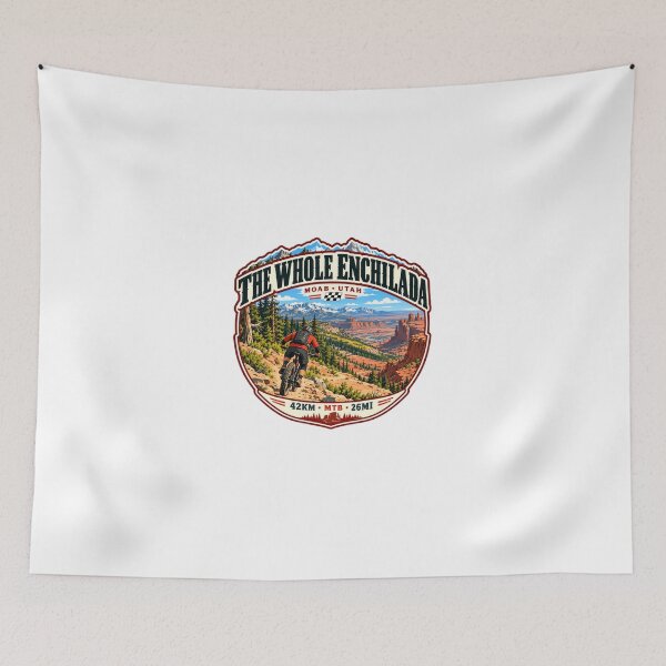 Item preview, The Whole Enchilada Moab Utah Mountain Biking MTB Trail Rider Cyclist designed and sold by JonesFlora2025.