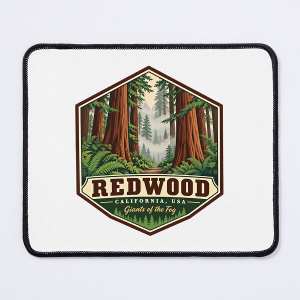 Item preview, Redwood California, USA Giants Of The Fog National Park Travel Hiking Nature designed and sold by NeedForParks.