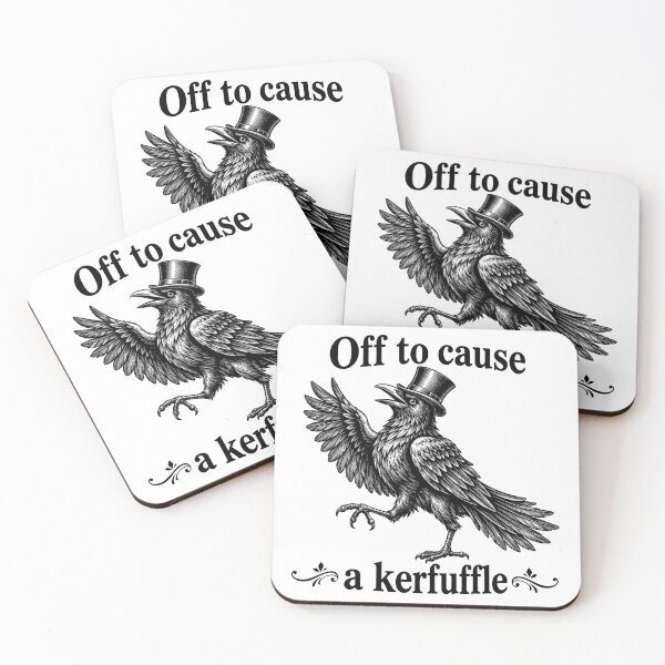 Item preview, Off to Cause a Kerfuffle Funny Raven designed and sold by roni-harbor.