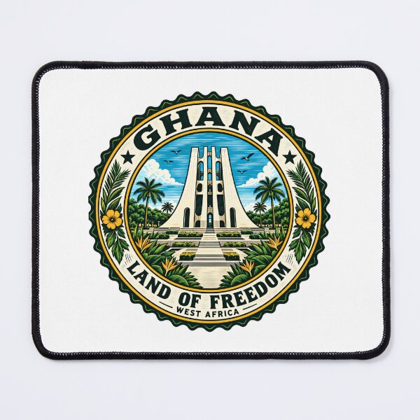 Item preview, Ghana Land Of Freedom West Africa Ghanaian Patriot Heritage designed and sold by kristyparkStar3.