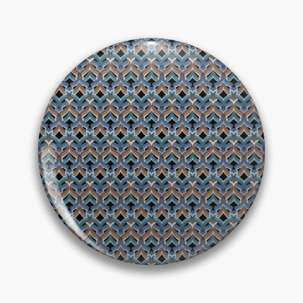 Item preview, Abstract oriental ethnic pattern ornament grey brown black designed and sold by fuzzyfox.