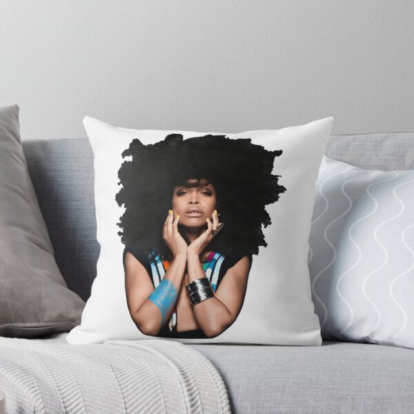 Item preview, Erykah Badu Portrait with Afro and Colorful Accents designed and sold by Fibi-studio.