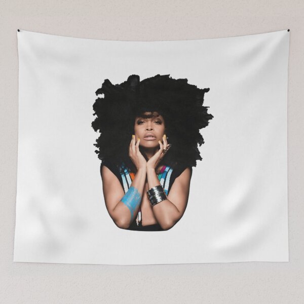 Item preview, Erykah Badu Portrait with Afro and Colorful Accents designed and sold by Fibi-studio.