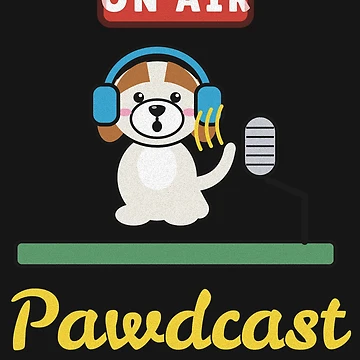 Vorschaubild zum Design Pawdcast Funny Dog Podcast Host Beagle von somebasic