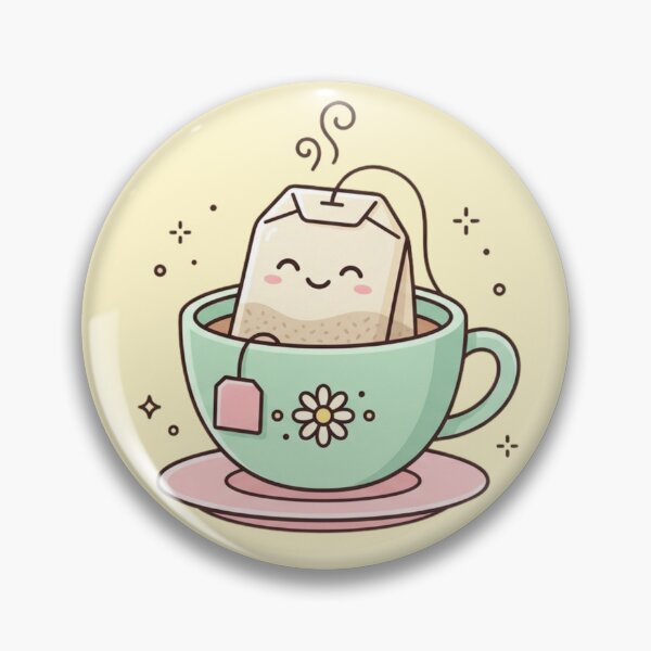 Item preview, Minimalist Self Care Funny Tea Lover Cute Kawaii Tea Bag designed and sold by Im-Ara.