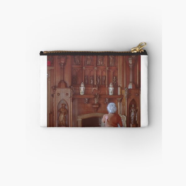 Item preview, Marj at C19 Red Sitting Room fireplace Brodie Castle Scotland 19840919 0024  designed and sold by Fred Mitchell.