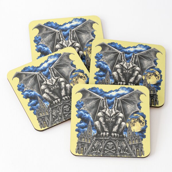 Item preview, Gargoyle Cathedral Vintage 90s Gothic Moon Fantasy designed and sold by lcnsdjstrtry.