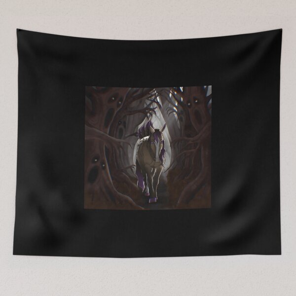 Item preview, Dark Fantasy Winged Horse in Haunted Forest designed and sold by lcnsdjstrtrystd.