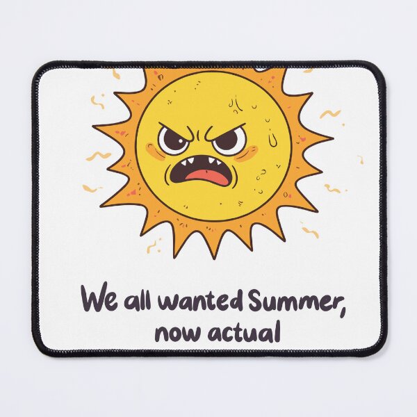 Item preview, Angry Sun Hell Is Outside Summer Poster designed and sold by Matinez Pink.