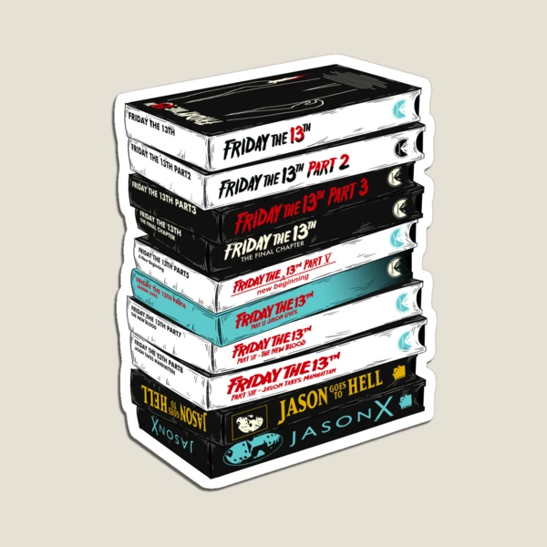 Friday the 13th VHS stack