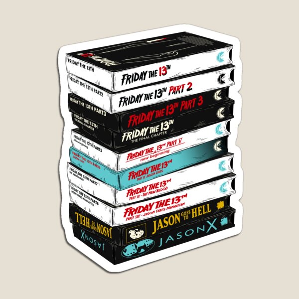 Friday the 13th VHS stack