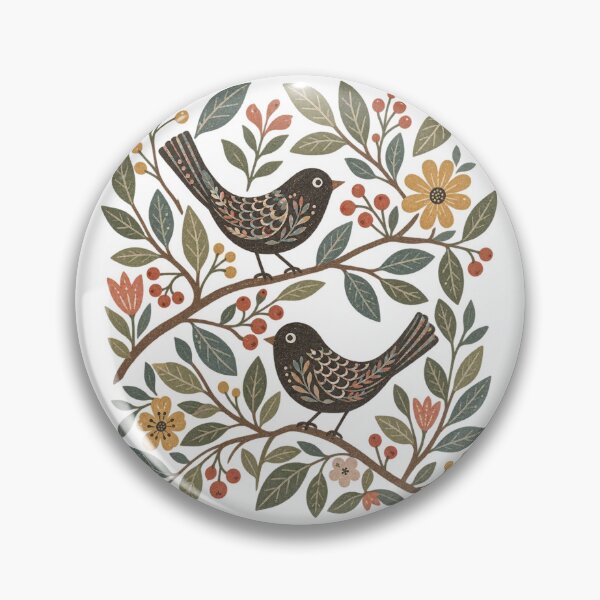 Item preview, Wild Flower Vintage Boho Bird Design designed and sold by DivineHaven.