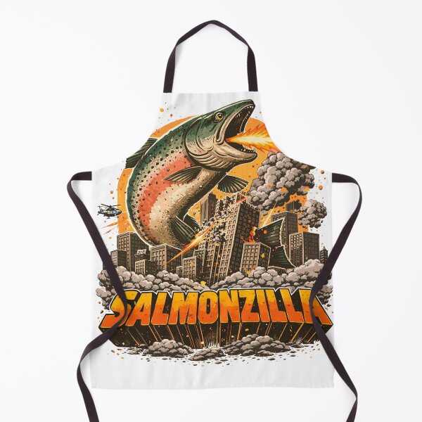 Artikelvorschau, Salmonzilla Monsterfisch-Filmplakat entworfen und verkauft von Matinez Pink.