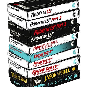 Artwork thumbnail, Friday the 13th VHS stack by TheUngrtflDead
