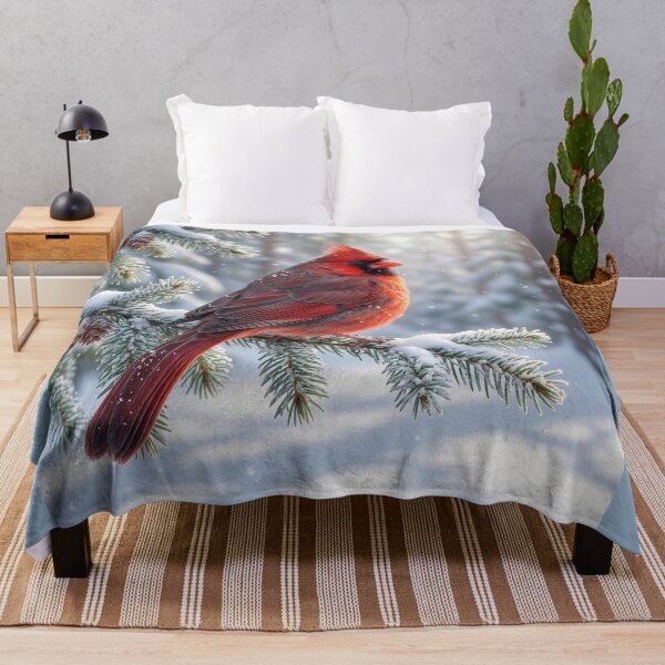 Item preview, Northern Cardinal in a Winter Wonderland designed and sold by Tridentulus.