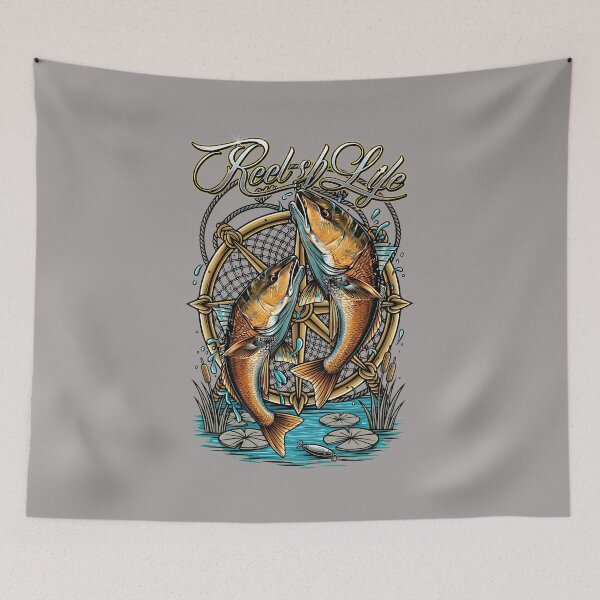 Item preview, Redfish Style Fish Art Circle Angler Tee-8 designed and sold by JosephMSavage.
