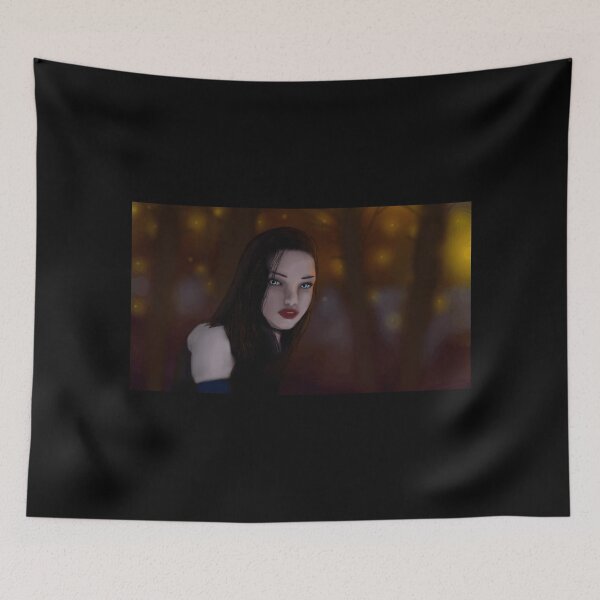 Item preview, Mystical Woman Portrait Digital Art with Glowing Background designed and sold by lcnsdjstrtrystd.