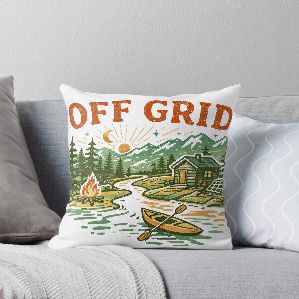 Item preview, Off Grid Cabin and Kayak Outdoor Poster designed and sold by Matinez Pink.