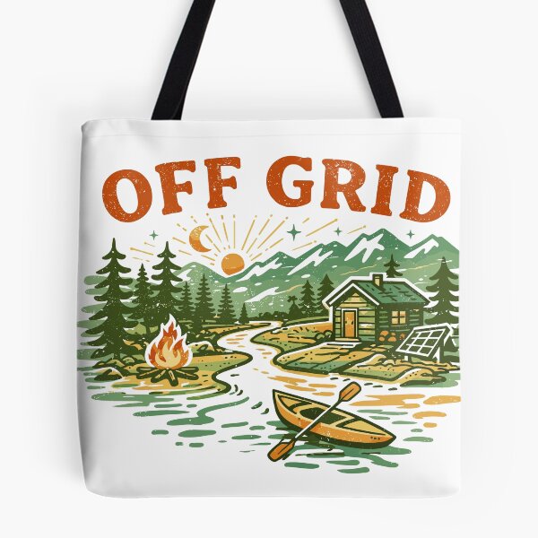Item preview, Off Grid Cabin and Kayak Outdoor Poster designed and sold by Matinez Pink.