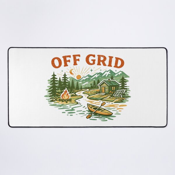 Item preview, Off Grid Cabin and Kayak Outdoor Poster designed and sold by Matinez Pink.