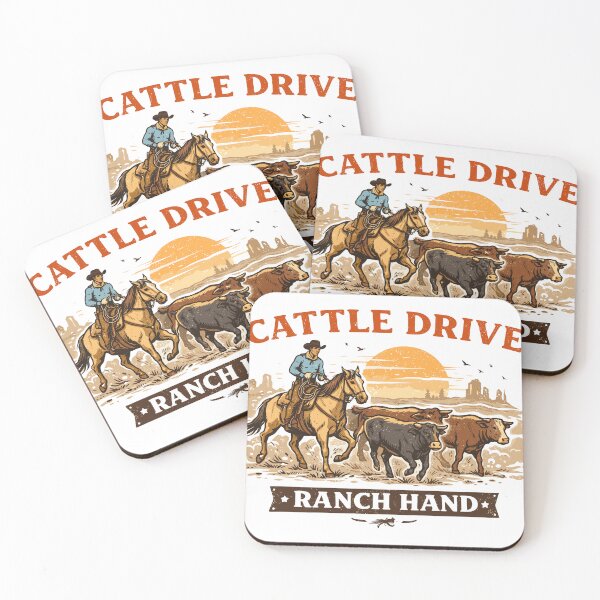 Item preview, Cattle Drive Ranch Hand Cowboy Poster designed and sold by Matinez Pink.