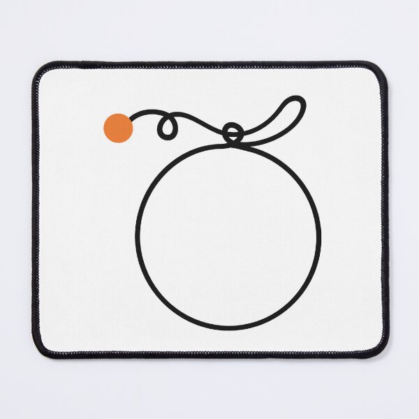 Item preview, Minimalist Cat One Line Art with Red Heart designed and sold by MirrorsFineArt.