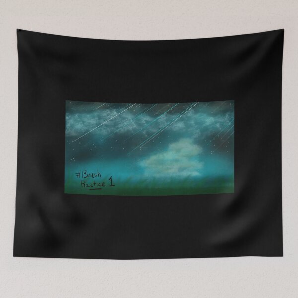 Item preview, Night Sky Shooting Stars and Clouds Digital Art designed and sold by lcnsdjstrtrystd.
