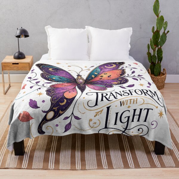 Item preview, Transform with Light Mystical Butterfly Celestial Boho Fantasy Art designed and sold by inkoutninja.