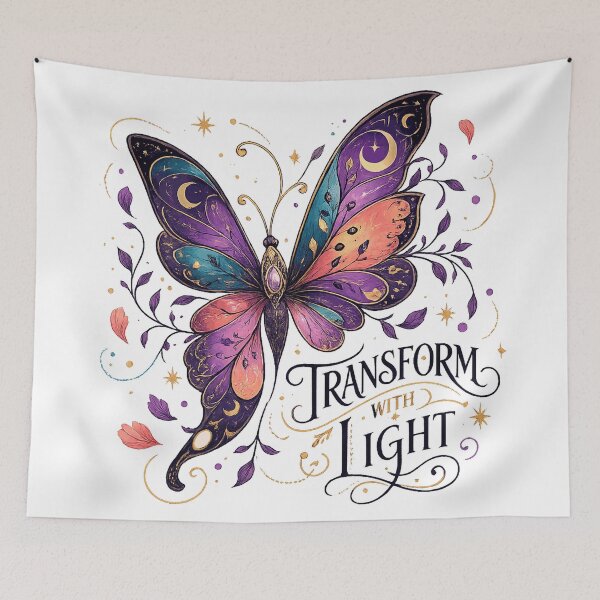 Item preview, Transform with Light Mystical Butterfly Celestial Boho Fantasy Art designed and sold by inkoutninja.