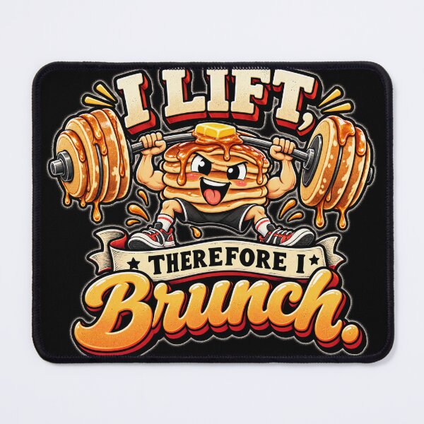 Item preview, I Lift Therefore I Brunch Funny Fitness designed and sold by THAT-ONE-TEE.