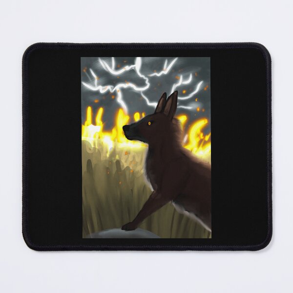 Item preview, Dark Wolf in Fiery Lightning Storm designed and sold by lcnsdjstrtrystd.