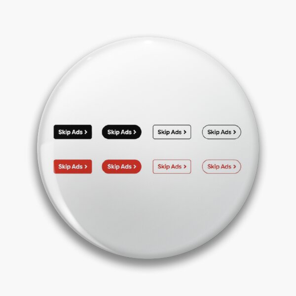 Item preview, Skip Ads Button Set Red and Black UI Design designed and sold by Craft99.